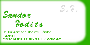 sandor hodits business card
